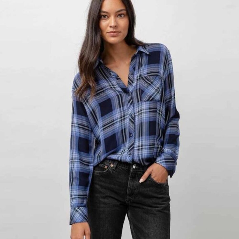 RAILS BLUE PLAID FLANNEL
